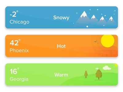 Weather Banners app dashboard appconcept appdesign dashboard ui illustration ios ios app ios app design uidesign uiux uiuxdesign weather app weather banner weather forecast weather icon weather ui