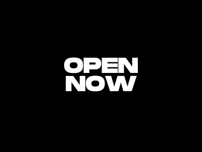 Open Now Text Animation 2d 2d animation 2d motion 2d text 2s animation branding design font gif illustration kinetic kinetic animation light animation logo motion motion graphics retro text text animation