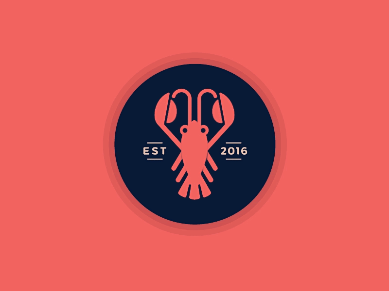 Boston Lobster albania animation brand food gif illustration lobster logo motion motiongraphic restaurant sea