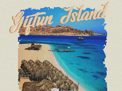 Giftun Island cities design graphic design illustras illustration poster street art