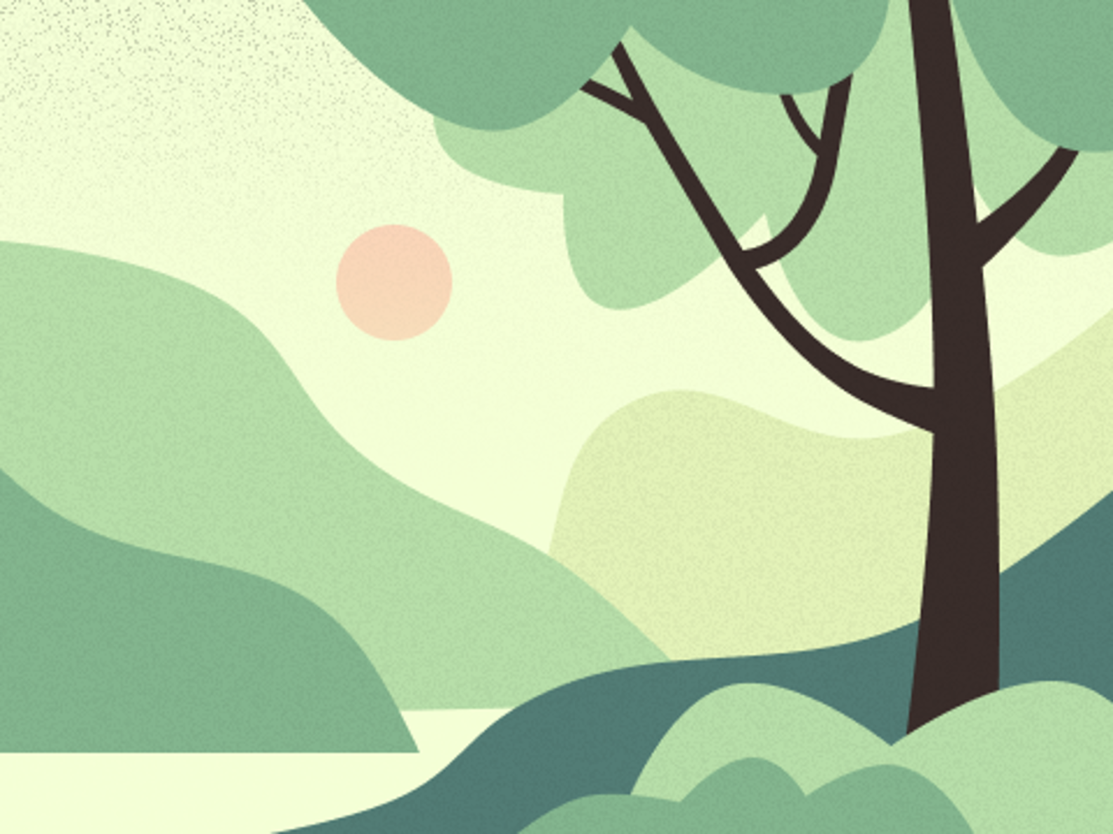 Green Serenity by S0LARFLARE on Dribbble