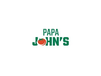 Papa John's rebrand #1 branding logo