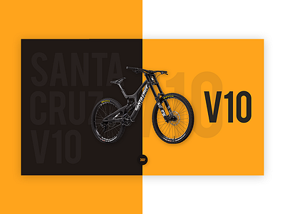 Santa Cruz V10 Bike Landing Page