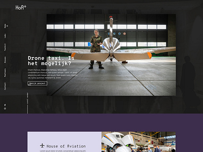 House of Aviation 2020 airforce aviation homepage new ui webdesign website design wordpress