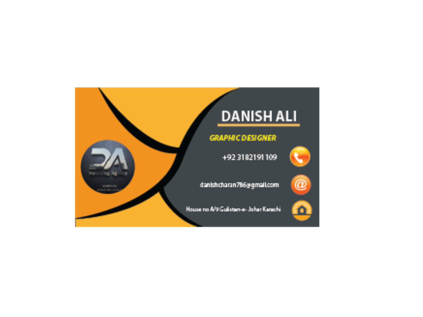 business card by Danish381 on Dribbble