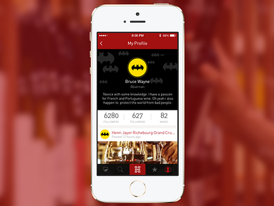 Debut app batman debut dinff dribbble flat ios7 iphone thanks wine