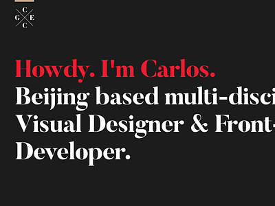 My personal website design development grid innovation ios minimalism typography website