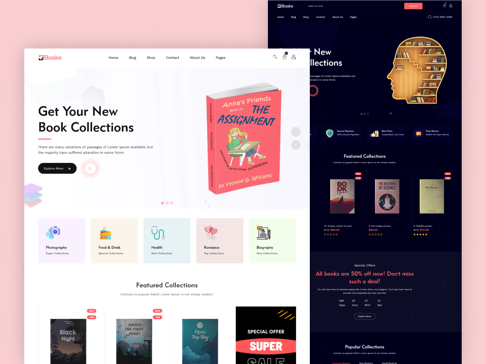 Book Store Shopify Theme – Baoke by ShopiBuffet on Dribbble