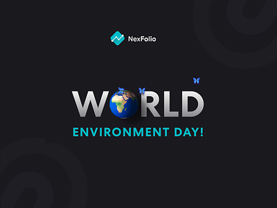 World Environment Day animation branding butterfly design icon icon animation illustration logo nexfolio vector world