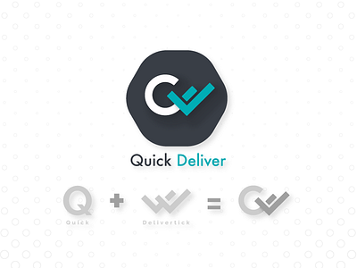 Quick Deliver logo work animation app icon delivery delivery app delivery logo icon illustration launcher logo logo design logo ideas logos