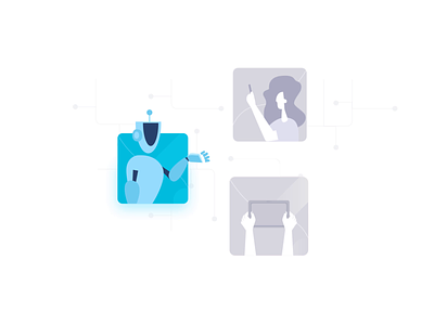 AI, IOT, AR animation animation artificial intelligence augmented reality character design icon icon animation illustration iot motion design vector web