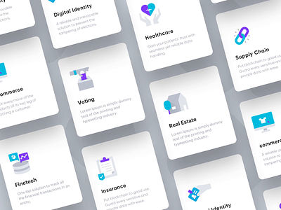 Blockchain Services Icon Animation animation blockchain design icon icon animation illustration landing page logo animation services ui vector website