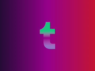 Gradient Tumblr icon design dribbble figma graphic design logo logo design tumblr ui design