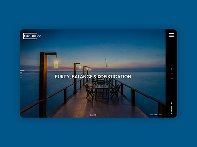 Website - UX UI design for an event company. blue design homepage homepage design interface design ui ux website