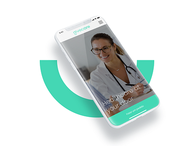 Home screen - healthcare app