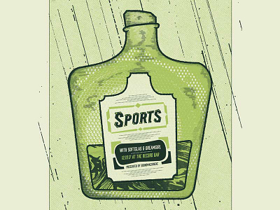 Sports Gig Poster gig poster illo kansas kansas city poster screen print sports type typography