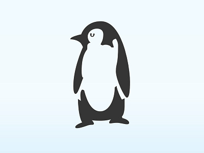Penguin arctic borns gig poster iceberg penguin poster screen print vector