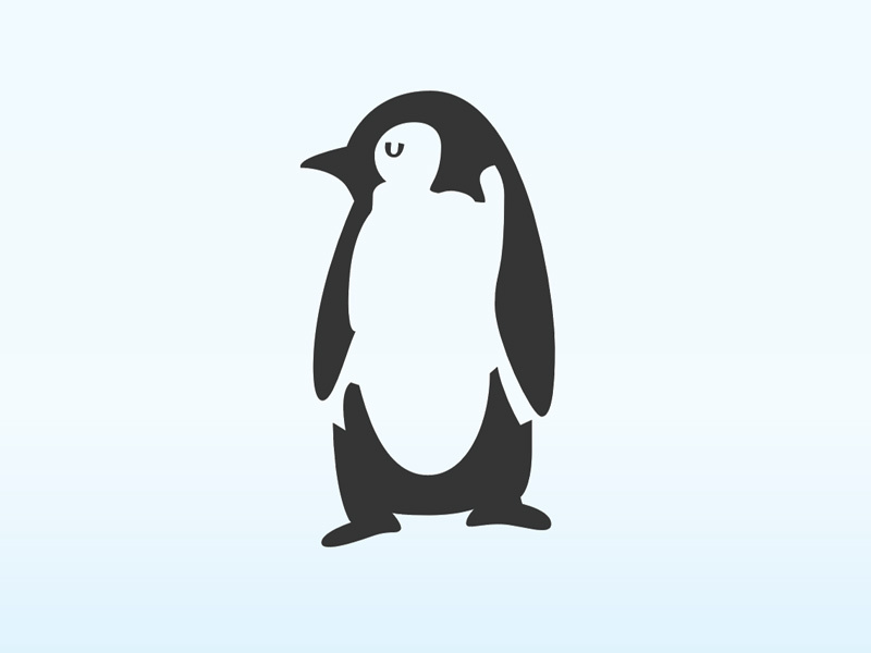 Penguin arctic vector screen print poster iceberg borns gig poster penguin