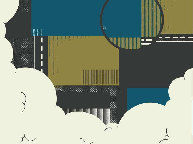 Snippet multiplication type texture summer house screen print poster band poster show poster gig poster