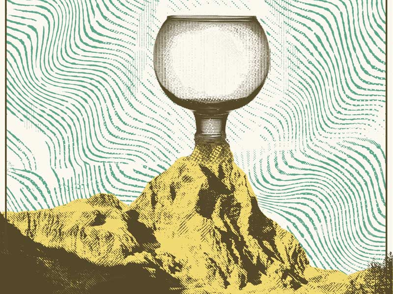Collage surrealism surreal texture fish superorganism psychedelic screen print fish bowl glass mountain gig poster collage