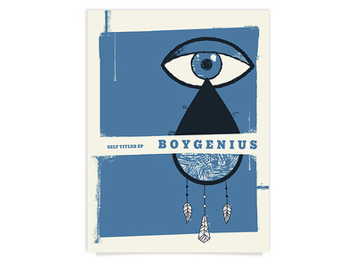 Boygenius Fake Poster band poster boygenius dream catcher eye gig poster poster screen print texture
