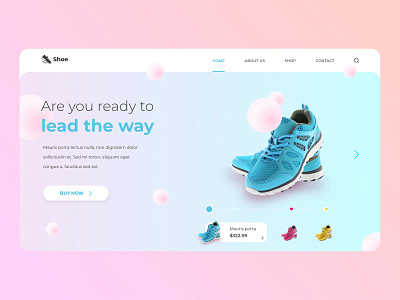 Shoes Landing Page branding design graphic design ui ux web design web site