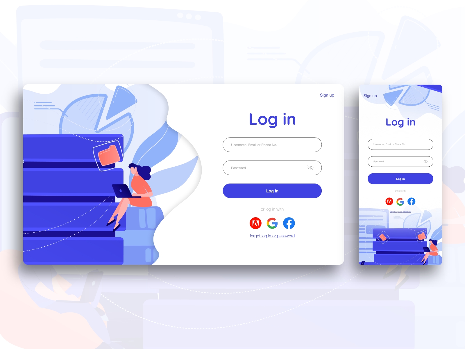 Login for Management System by Danyal Khan on Dribbble