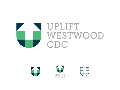 Uplift Westwood CDC abstract arrow brand branding community geometric identity lines logo organization square u up uplift upward westwood