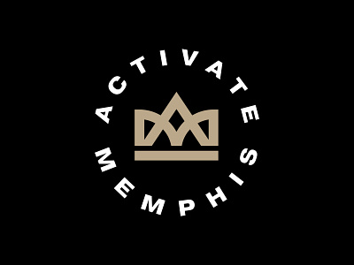 Activate Memphis a activate badge black brand branding bridge circle design events logo m ma memphis nonprofit pyramid triangle urban