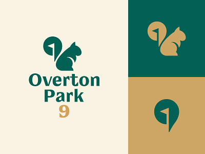 Overton Park 9 9 animal ball branding course flag golf golf logo logo mascot memphis minimal modern negative space park sports typography