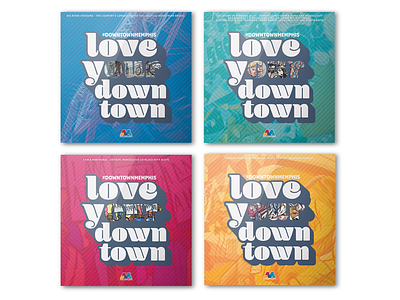 Love Your Downtown Poster Series art downtown love multiple murals poster series