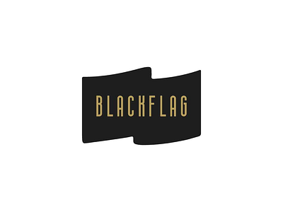 BlackFlag auto black car club flag gold group high end logo