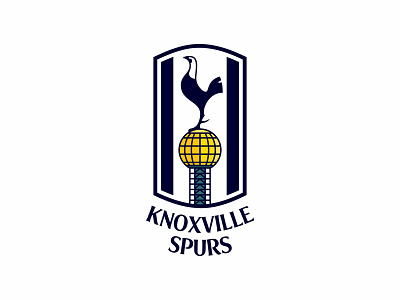 Knoxville Spurs Logo badge ball crest illustration knoxville logo soccer sports spurs sunsphere tottenham