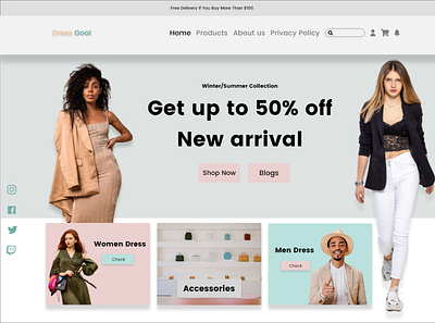 Fashion Brand branding design ui ui ux design ux web