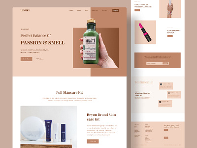 Perfume Ecommerce Landing Page