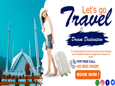 Travel Facebook Banner 3d animation branding graphic design logo motion graphics