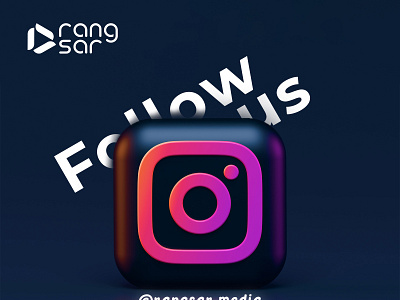 Follow us on Instagram Poster 3d afg branding design facebook follow us follow us on instagram poster graphic design illustration instagram logo logodesign rangsar