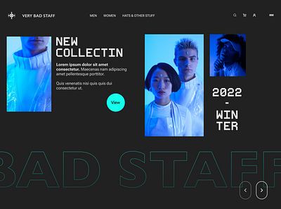 COPY OF COPY / VERY BAD STAFF / V1 bad blue clothing fashion figma minimal neon scetch stuff ui ux very