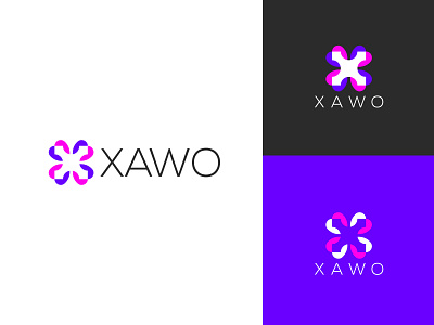 Modern logo design, xawo logo