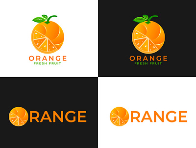 Orange logo design branding business company design fruit graphic design illustration logo logo design modern logo orange logo vector