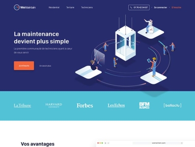 landing page design inspiration by Javier Gallego on Dribbble