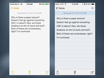 iOS7 Notes Redesign in 15 Minutes