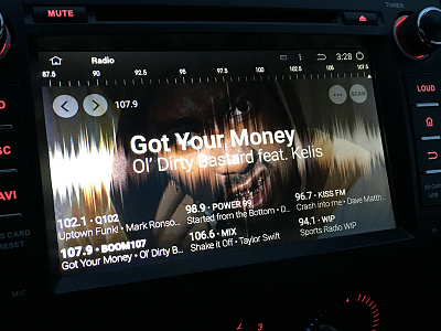 Updated Car Radio Android App Reskin