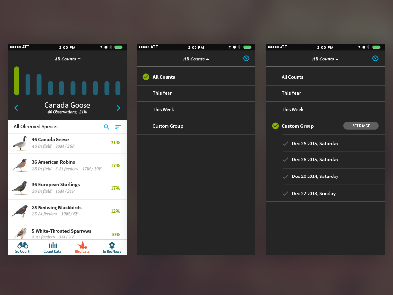 A dribbble 2 daterange