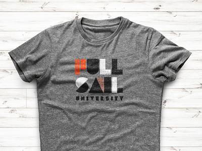 T-shirt Design for Full Sail University full sail university t shirt design texture type typography