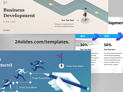 Business Roadmap Template | Free Download 24 slides branding corporate design download graphic design modern presentation layout presentations presenting