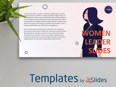 Leadership Women Presentation Template | Free Download 24slides branding corporateidentity download free googleslides graphicdesign keynote modern templates