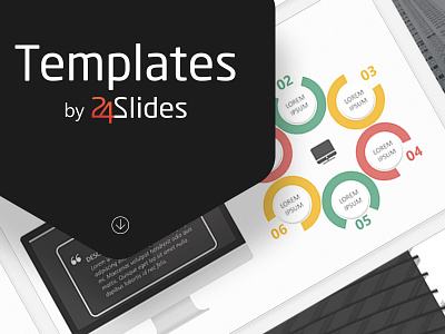 Cockpit Charts PowerPoint Template | Free Download 24slides branding brandingstrategy corporatedesign corporateidentity design free graphicdesign presentationlayout templates