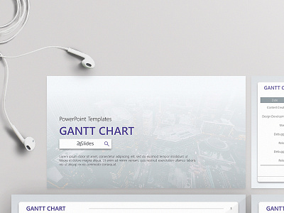 Corporate Gantt PowerPoint Template | Free Download 24slides branding corporatebranding corporatedesign download free graphicdesign modern presentationdesign presentationlayout