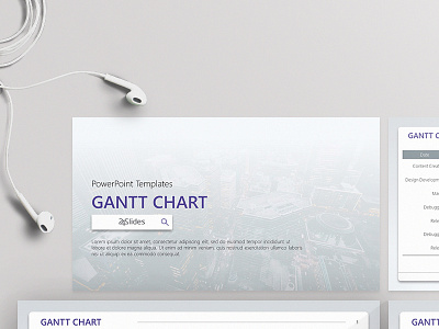 Corporate Gantt PowerPoint Template | Free Download